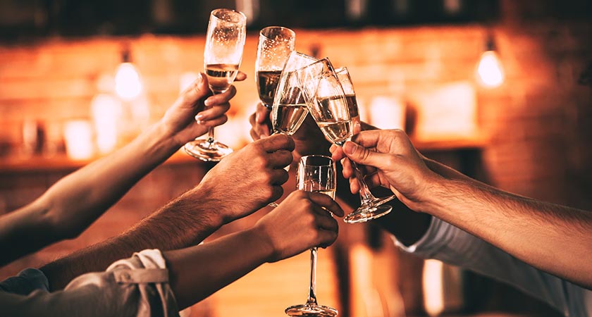 Champagne flutes — the best flute music there is [Picture: iStock]
