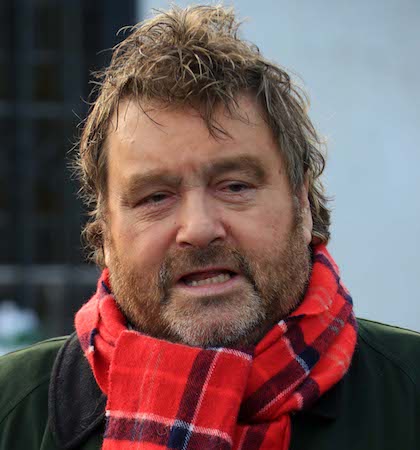 10/01/17 Brendan Grace pictured at St Moling's Church, Glynn, Co Carlow this afternoon at the funeral of Elizabeth Flatley, mother of Michael Flatley...Picture Colin Keegan, Collins Dublin.