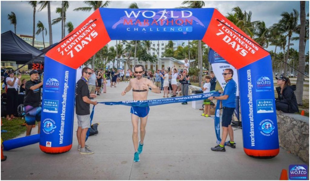 Irish man wins seven marathons across seven continents in seven days