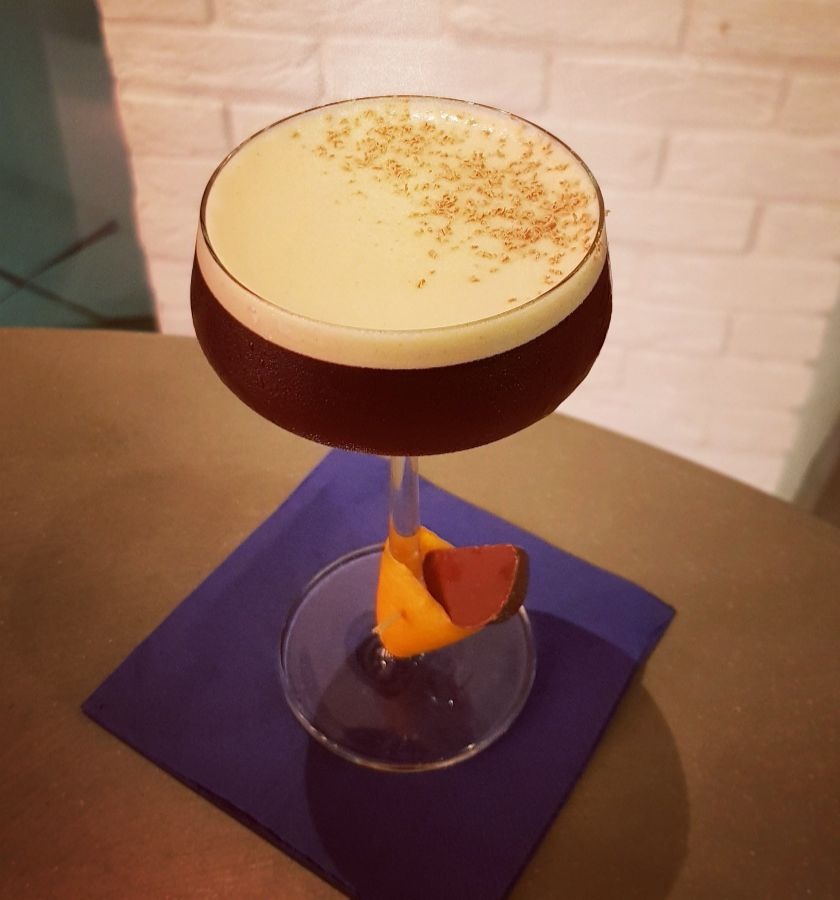 The chocolate orange espresso martini.