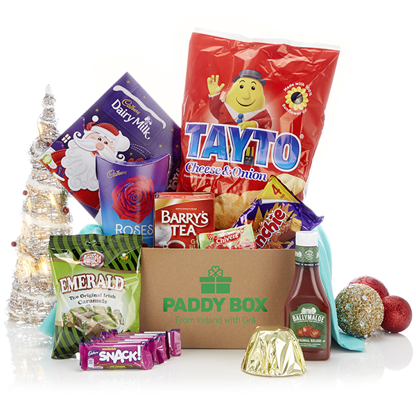 Everything you need to enjoy an authentic Irish Christmas can be found in this box.