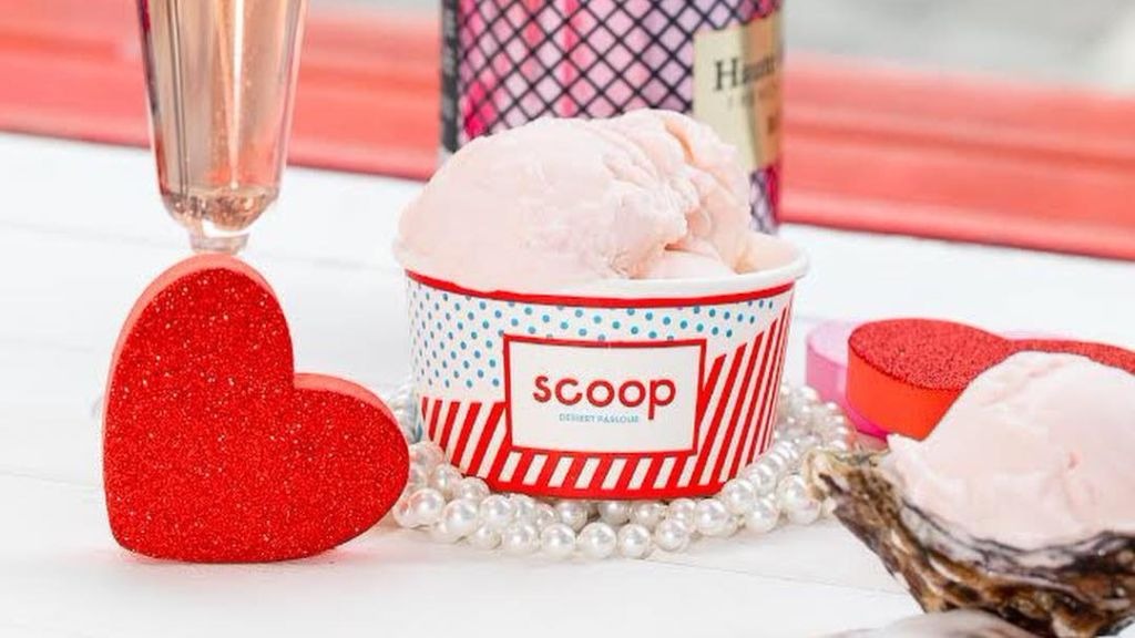 love heart ice cream scoop