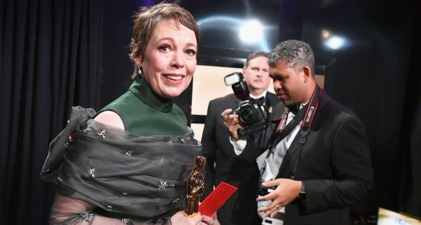 Olivia Colman wins Best Actress Oscar for Irish-produced film The Favourite.