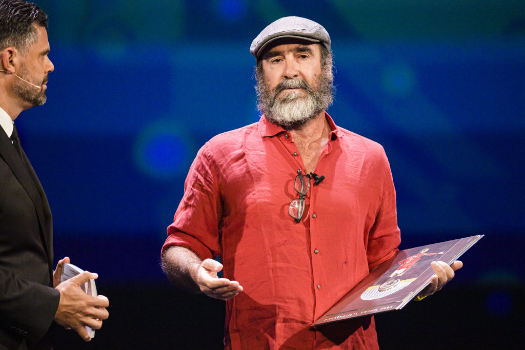 Eric Cantona baffles audience with bizarre speech during ...