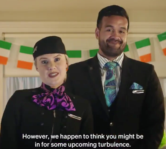 New Zealand airline taunts Ireland fans with 'safety video' ahead of ...