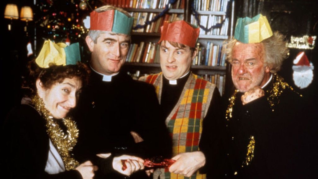 Father Ted festive episode voted among top 10 greatest sitcom Christmas specials ever.