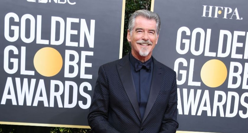 Pierce Brosnan's new look at Golden Globes sees him branded 'Sexy Colonel Sanders'.