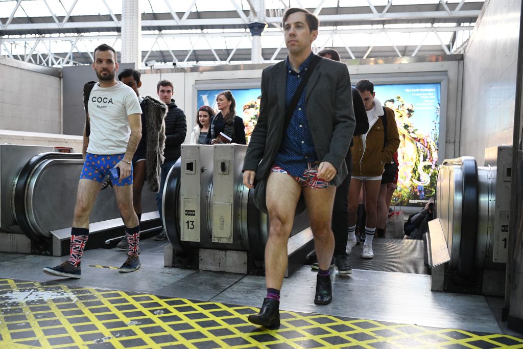 World unites for 10th annual No Trousers Tube Ride as 