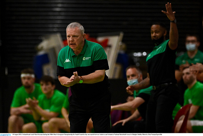 Basketball Ireland Head coach Mark Keenan 