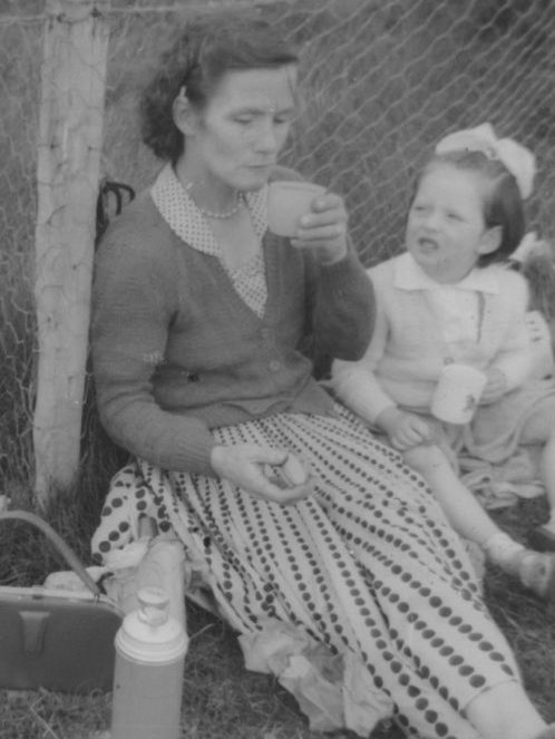 Anna Corrigan [right] and her mother Bridget Dolan [left]