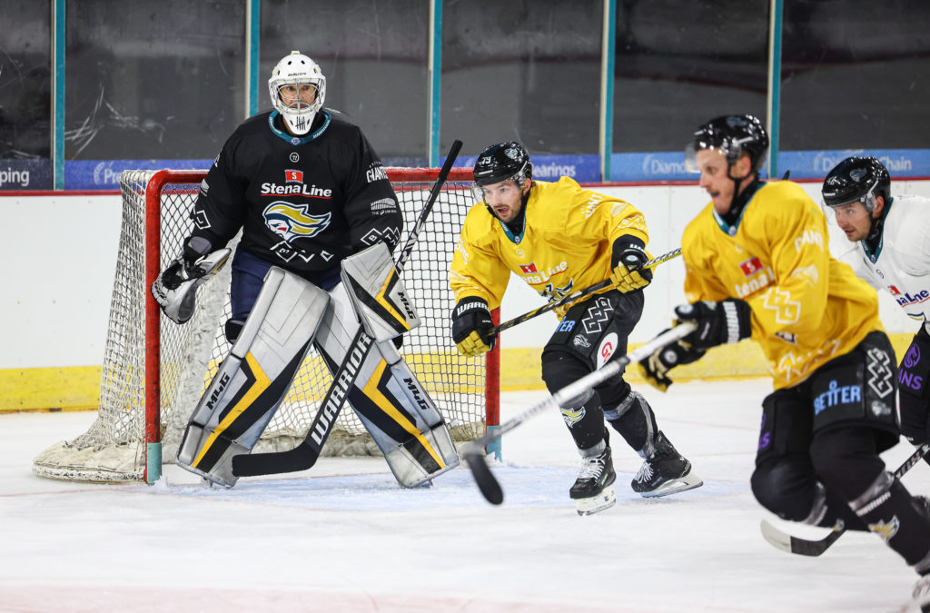 Petr Čech in goals for the Belfast Giants